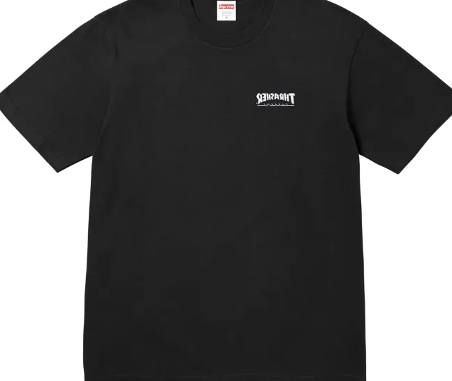 L M T-shirt and Cross Black S White XL English 0806
